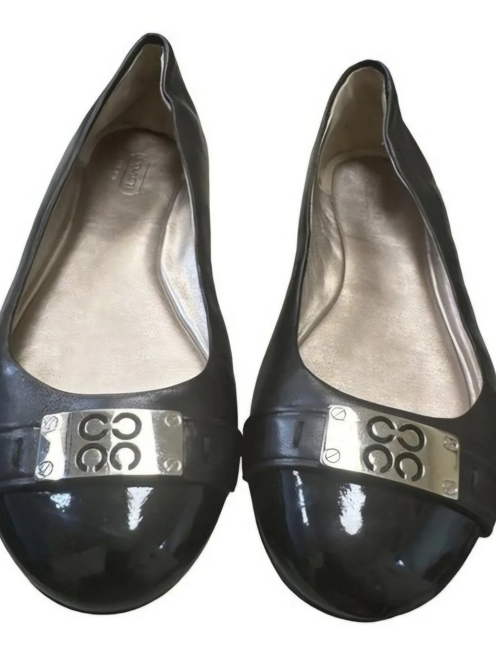 Coach women's black shoe/loafer/flats/ ballet London shoe size 8.5B